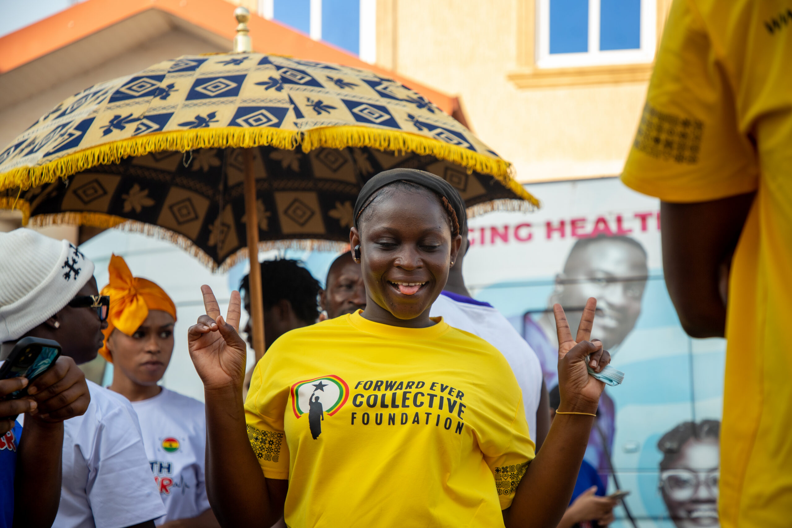 Community members at a FECF-supported health fair