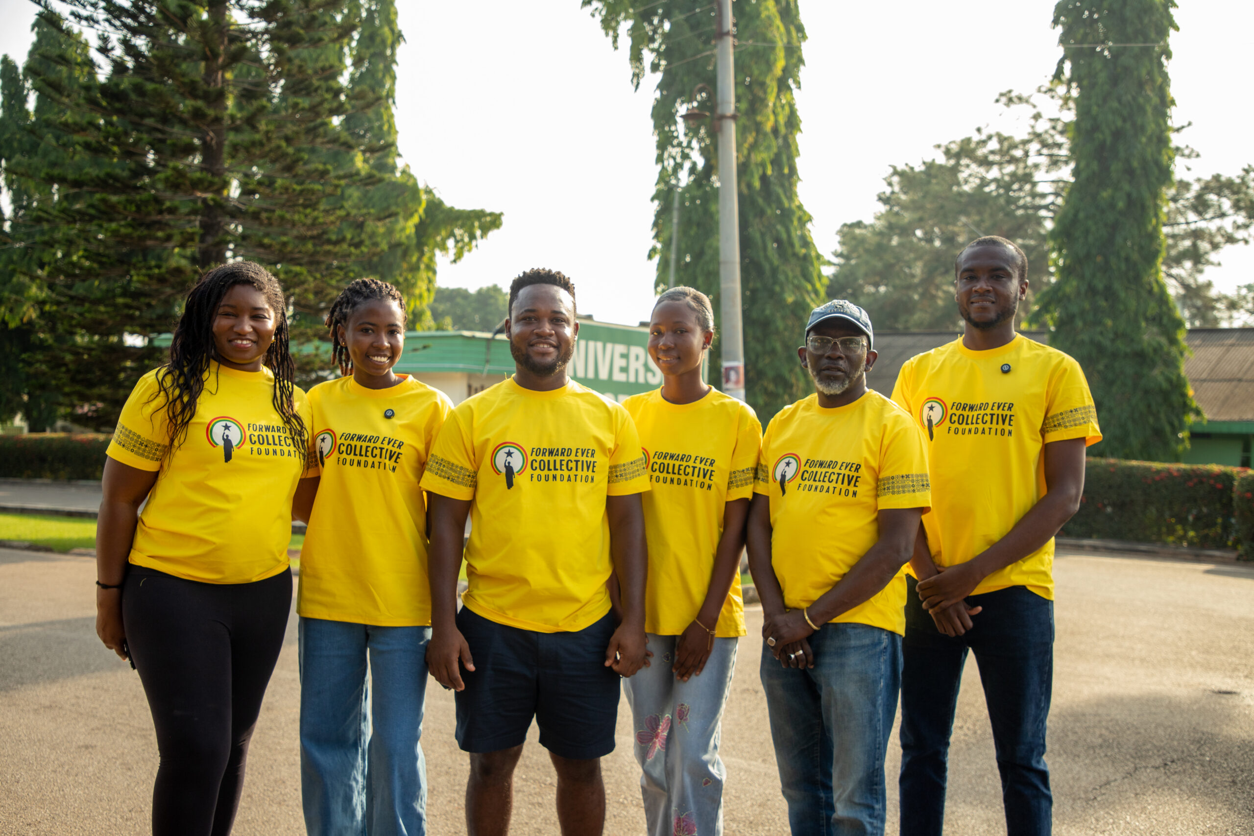 FECF's Ghana team following a youth mentorship session on campus